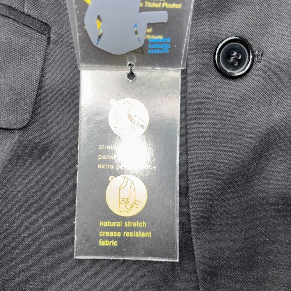 Demantie mens‎ black Modern Tailored Fit Suit jacket size 34R
